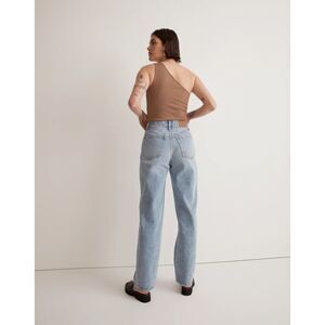 Madewell Supima Rib One-Shoulder Tank in Stable/brown